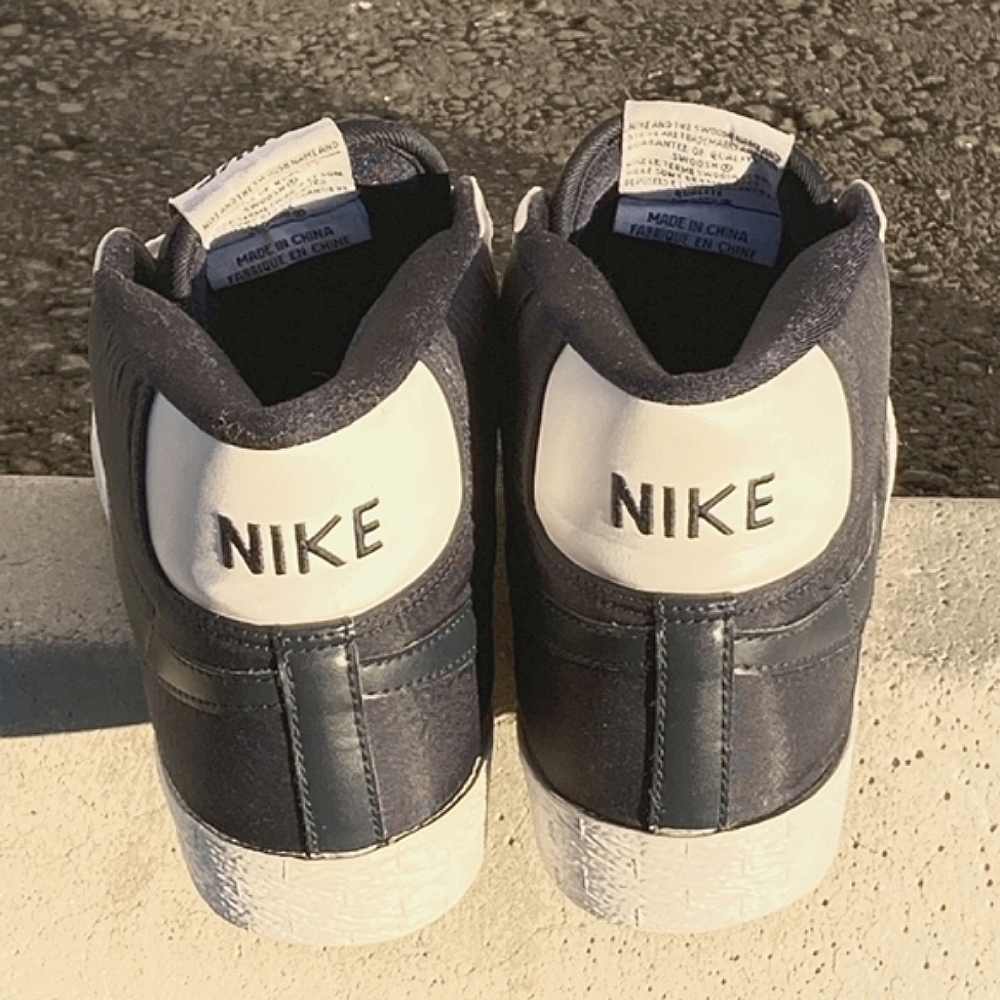 NIKE Blazers Puffer Navy Blue High Top Sneakers Size 6.5 Mens - Picture 5 of 12